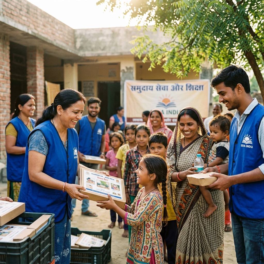 Maseeha Sangathan volunteers working on the ground